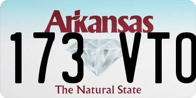 AR license plate 173VTO