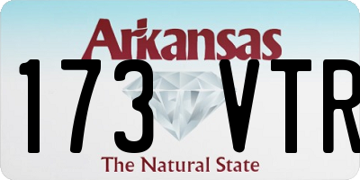 AR license plate 173VTR
