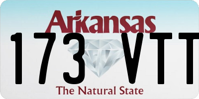 AR license plate 173VTT