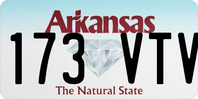 AR license plate 173VTV