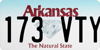AR license plate 173VTY