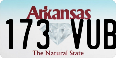 AR license plate 173VUB