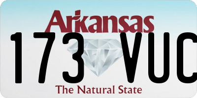 AR license plate 173VUC