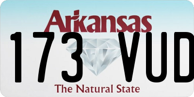 AR license plate 173VUD