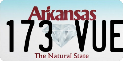 AR license plate 173VUE