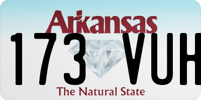 AR license plate 173VUH