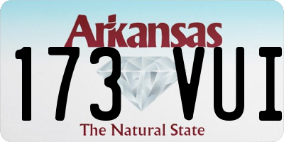 AR license plate 173VUI