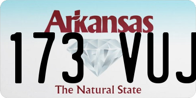AR license plate 173VUJ