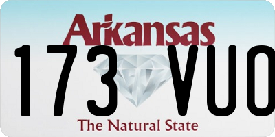 AR license plate 173VUO
