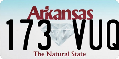 AR license plate 173VUQ