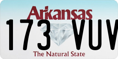 AR license plate 173VUV