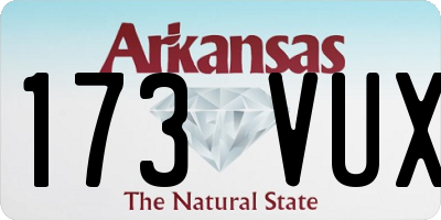 AR license plate 173VUX