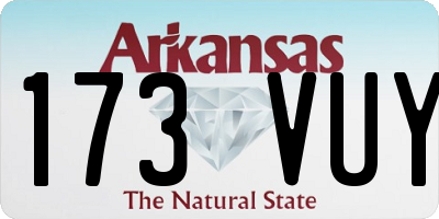 AR license plate 173VUY