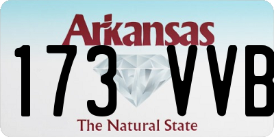 AR license plate 173VVB