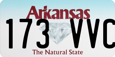 AR license plate 173VVC