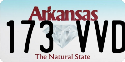 AR license plate 173VVD