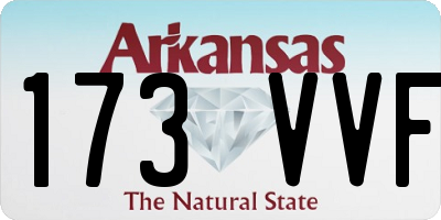 AR license plate 173VVF