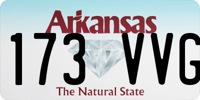 AR license plate 173VVG