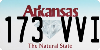 AR license plate 173VVI