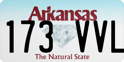 AR license plate 173VVL