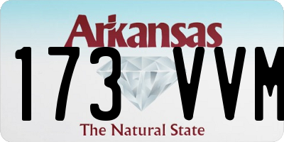 AR license plate 173VVM