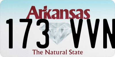 AR license plate 173VVN