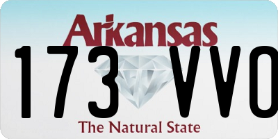 AR license plate 173VVO