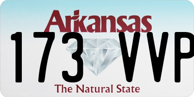 AR license plate 173VVP