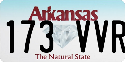 AR license plate 173VVR