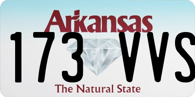 AR license plate 173VVS