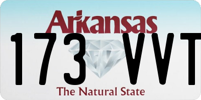 AR license plate 173VVT