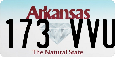 AR license plate 173VVU