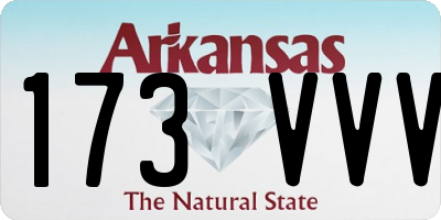 AR license plate 173VVV