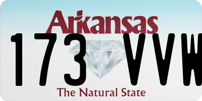 AR license plate 173VVW