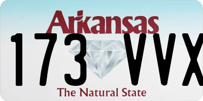 AR license plate 173VVX