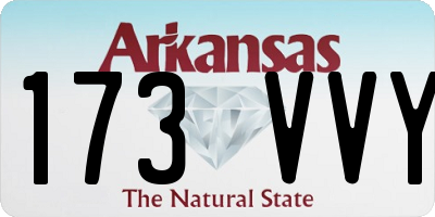 AR license plate 173VVY