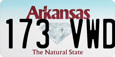 AR license plate 173VWD