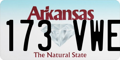 AR license plate 173VWE