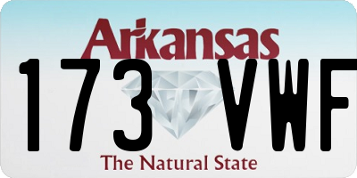 AR license plate 173VWF