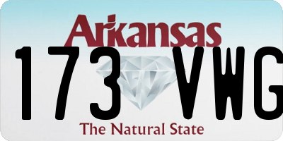 AR license plate 173VWG