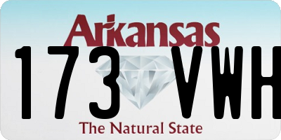 AR license plate 173VWH