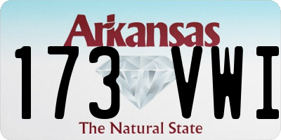 AR license plate 173VWI
