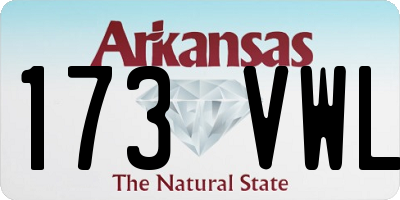 AR license plate 173VWL
