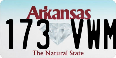 AR license plate 173VWM