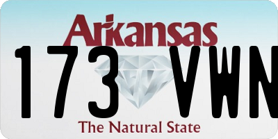 AR license plate 173VWN