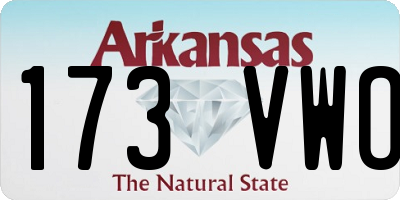 AR license plate 173VWO