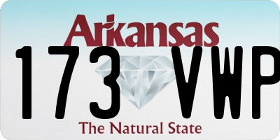 AR license plate 173VWP