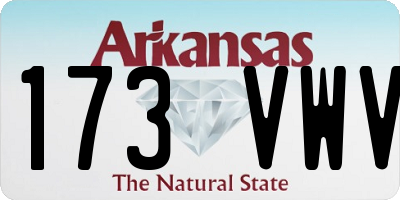 AR license plate 173VWV