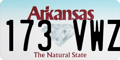 AR license plate 173VWZ