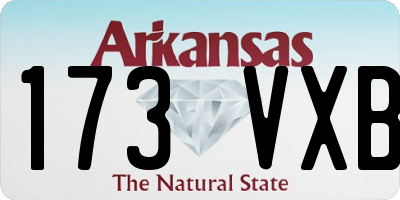 AR license plate 173VXB